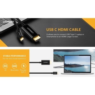 Cáp chuyển đổi USB-C sang HDMI UGREEN MM121