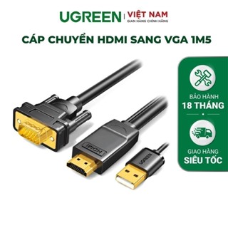 Cáp HDMI sang VGA UGREEN MM117 - Hàng phân phối chính hãng - Bảo hành 18 tháng