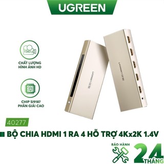 Bộ chia hdmi 1 ra 4 (1x4 hỗ trợ 4kx2k 1.4v, 3d, cec và tương thích hdcp ugreen 40277