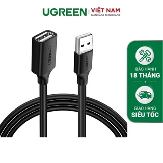 Dây nối dài USB 2.0 UGREEN US103|Thiết kế gọn nhẹ|Tương thích hoàn toàn với các máy PC và Mac |Bảo Hành 18 Tháng 1 Đổi 1