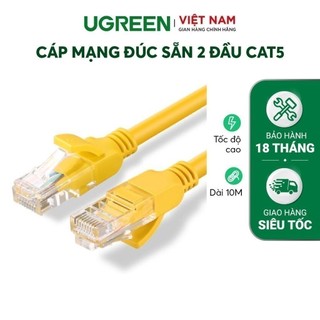 Cáp mạng đúc sẵn 2 đầu Cat 5 Ugreen NW103 - Hàng Chính Hãng - Bảo Hành 18 Tháng