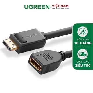 Cáp displayport nối dài male to female dài 25cm - ugreen 20407