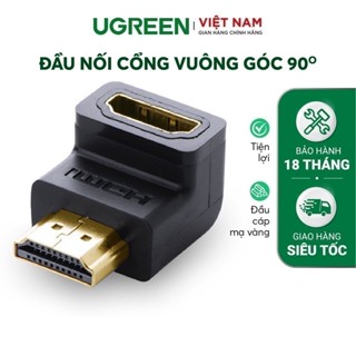 Đầu nối cổng HDMI male sang HDMI female vuông góc 90 độ UGREEN 20109