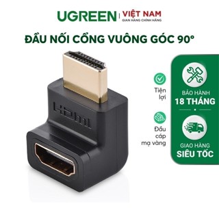Đầu nối cổng HDMI cái sang HDMI đực vuông góc 270 độ độ UGREEN 20110 (màu đen)