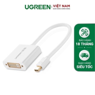 Cáp chuyển đổi Mini DisplayPort to DVI Converter UGREEN 10402 (màu trắng)