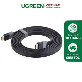 Cáp HDMI dẹt 1.4 thuần đồng, dài từ 1.5-10m UGREEN HD120