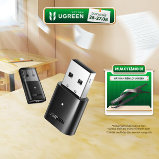 Thiết bị USB Bluetooth UGREEN CM390 | Chứng nhận SRRC | Nguyên vật liệu cao cấp | Bảo Hành 18 Tháng 1 Đổi 1 80889.