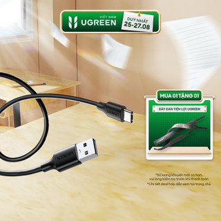 Cáp sạc USB A sang Type C Ugreen US184 Sạc nhanh dòng 3A | Tốc độ truyền lên đến 5Gbps | Bảo Hành 1 đổi 1 18 Tháng |