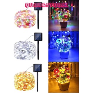 Dây đèn LED năng lượng mặt trời các loại không thấm nước nhiều chế độ đom đóm dùng decor ngoài trời ,trang trí ban công