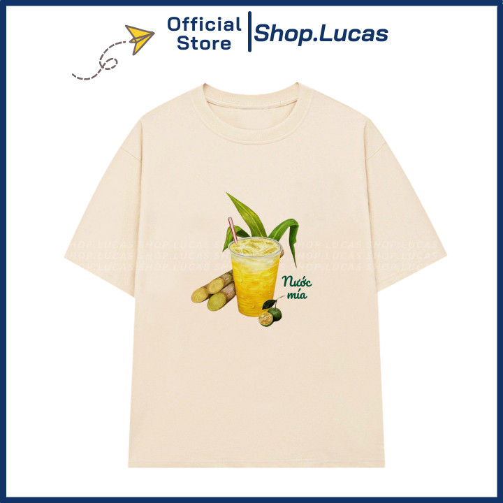 Áo Thun In Hình LY NƯỚC MÍA VIETNAM Áo Phông Món Ăn Ẩm Thực Văn Hoá Việt Unisex Nam Nữ UT