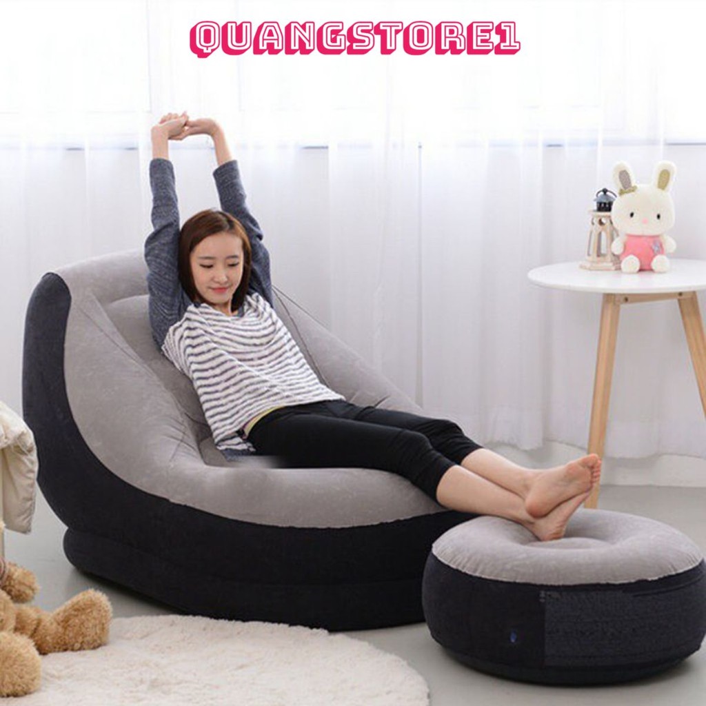 GHẾ HƠI TỰA LƯNG JILONG KÈM ĐÔN TIỆN LỢI ( tặng bơm )