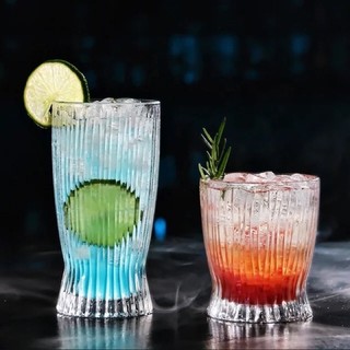 Cốc thuỷ tinh sọc váy siêu xinh