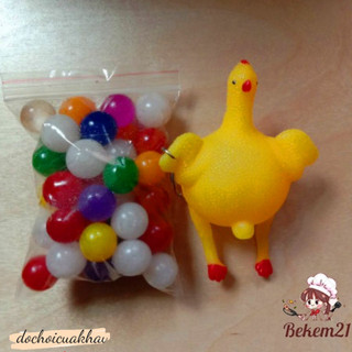 SET 50 VIÊN HẠT NỞ KHỔNG LỒ hạt nở trong suốt như pha lê nhiều màu sắc dùng trang trí tiện dụng cho bé gà đẻ trứng