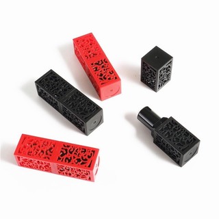 Vỏ son handmade hoa văn đen/đỏ (12.1mm)