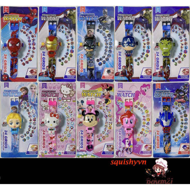 Đồng hồ chiếu hình hoạt hình Marshall Paw Patrol