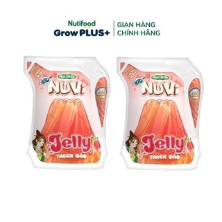 Gift - bộ 2 túi nuvi jelly thạch đào 110ml