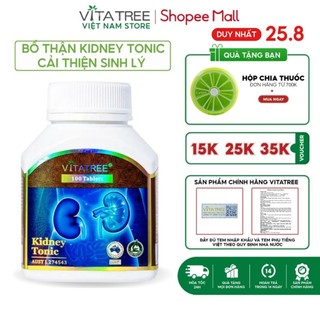 Bổ thận Vitatree Kidney Tonic của Úc giúp bổ thận tráng dương, cải thiện chức năng thận hộp 100 viên
