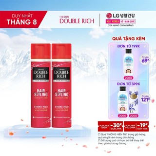 Combo 2 Mousse tạo kiểu tóc Double Rich tạo kiểu tóc cá tính 150ml/Chai