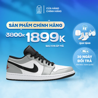 Giày Air Jordan 1 Low Smoke Grey V2 chính hãng cho nam nữ, JD1 Low Light Smoke Grey real fullbox Present Original Sneake