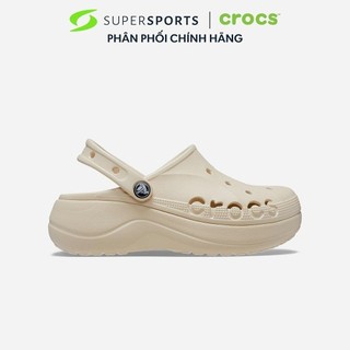 Giày clog nữ crocs baya platform - be 208186-11s