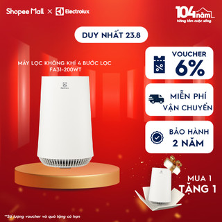 MUA 1 TẶNG 1 - Máy lọc không khí Electrolux 4 bước UltimateHome 300 cho phòng 26m² - FA31-200WT