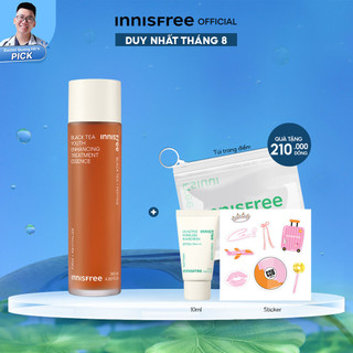 Nước dưỡng ngăn ngừa lão hóa từ trà đen innisfree Black tea Treatment Essence 145 mL (New 2023)