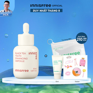 Tinh chất phục hồi da và chống lão hóa trà đen innisfree Black Tea Youth Ampoule 50 mL (New 2023)
