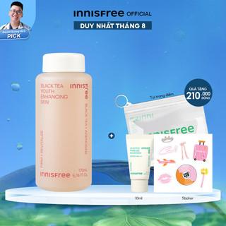 Nước cân bằng ngăn ngừa lão hóa từ trà đen innisfree Black Tea Enhancing Skin 170 mL