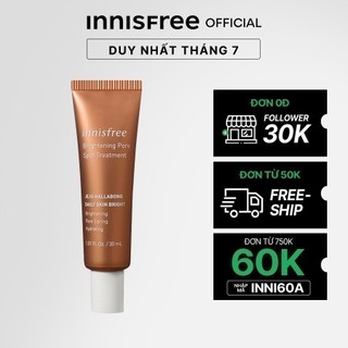 Tinh chất dưỡng sáng da 3 trong1 innisfree Brightening Pore Spot Treatment 30ml