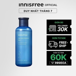Nước cân bằng ngăn ngừa lão hóa da innisfree Jeju Lava Seawater Skin 200 mL