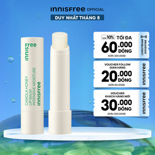 Son dưỡng môi không màu innisfree Canola Honey Lip Balm Deep Moisture 3.5g