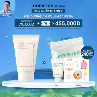 Gel dưỡng ẩm sáng da từ hoa anh đào đảo Jeju innisfree Cherry Blossom Jelly Cream 50ml