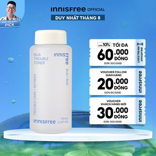 Nước cân bằng dành cho da mụn Innisfree Bija Trouble Skin 170ml