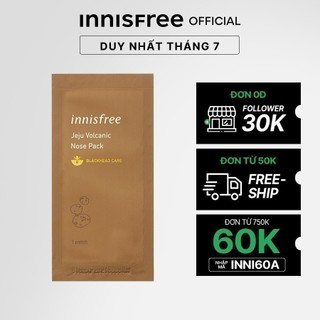 Mặt nạ lột mụn đầu đen innsifree Jeju Volcanic Nose Pack 1 Miếng
