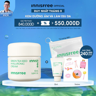 Kem dưỡng ẩm trà xanh innisfree Green Tea Seed Hyaluronic Cream 50ml