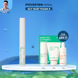 Mascara chải mi siêu mảnh chống trôi innisfree Skinny Microcara Zero 3.5g