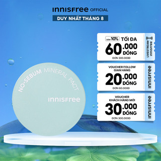 Phấn phủ kiềm dầu dạng nén innisfree No Sebum Mineral Pact 8.5g
