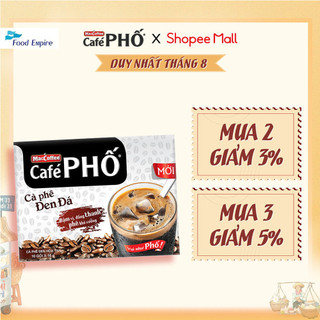 Cà phê Phố Đen Đá - Maccoffee (hộp 10 gói x 16g)