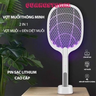 Vợt Muỗi Thông Minh Kiêm Đèn, Máy Bắt Muỗi Tự Động 2 In 1 Pin Sạc Điện Cao Cấp, Vợt Bắt Muỗi Gấp Gọn Mẫu Mới Nhập Khẩu