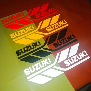 Tem decal phản quang suzuki dán 2 bên hông xe máy