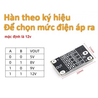 Module tăng áp DC Mini từ 3.7-12V lên 5V/8V/9V/12V