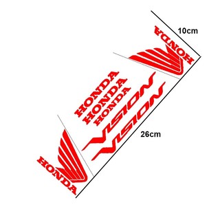 Bộ decal tem xe chữ vision 7 món Phản Quang sắc nét