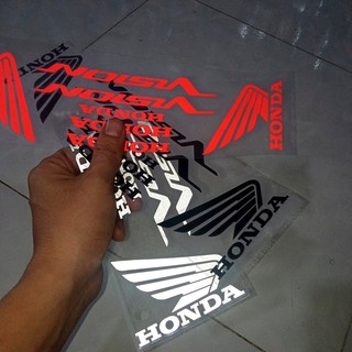 Bộ decal tem xe chữ vision 7 món Phản Quang sắc nét
