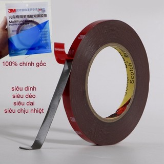 Băng Keo Dán Cường Lực 2 Mặt 3M (nhiều size - cuộn dài 3 mét)
