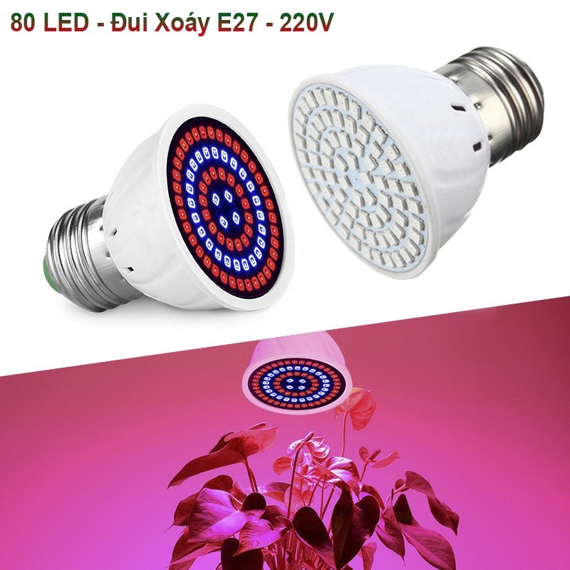 Bóng Đèn Trồng Cây 80 Led E27 220V