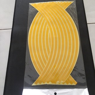 Bộ dán phản quang vành xe màu Vàng