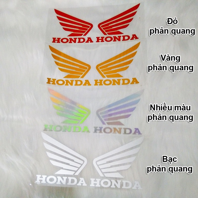 Tem Decal Phản Quang Cánh Chim Honda