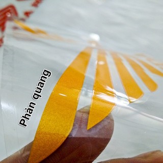 Tem Decal Phản Quang Cánh Chim Honda