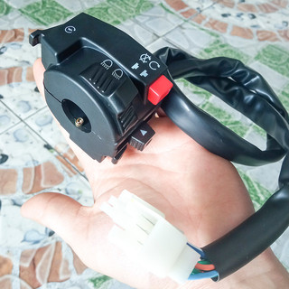 Cùm công tắc điều khiển xe wave bên trái có nút passing