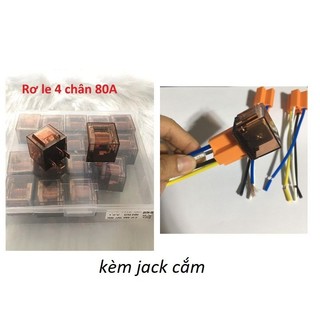 Rơ le trung gian 4 chân 12v/80a - relay trung gian 4 chân 12v/80a
